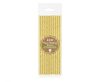 Colour Gold Chevron Gold Paper Straw Set of 12