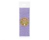 Colour Lilac Purple Paper Straw 12 pcs