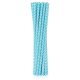 Colour Light Blue Chevron Blue paper straw 12 pcs