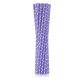 Colour Purple Dots Purple Paper Straw Set of 12