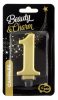 Number Metallic Gold number 1 candle, cake candle