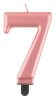 Number Metallic Rose Gold number candle 7, cake candle