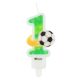 Football Ball Number 1 candle, birthday candle