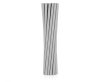 Colour Grey Gray paper straw set of 12