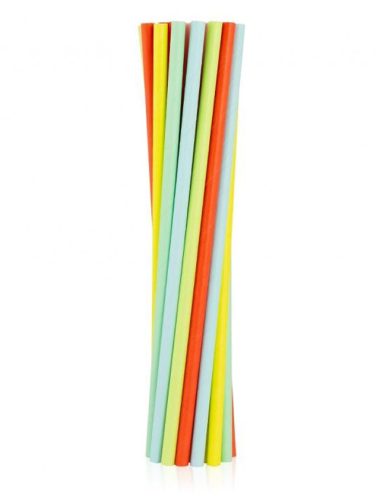 Colour Pastel paper straw 12 pcs