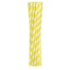 Colour Yellow Stripes Yellow Flexible Paper Straws 12 pcs