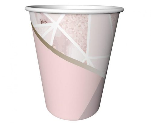 Party Rose Chic Pink paper cup 6 pcs 240 ml