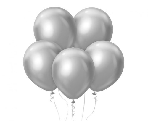 Colour Platinum Silver, Silver Balloon, 7 pcs 12 inch (30 cm)