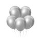 Colour Platinum Silver, Silver Balloon, 7 pcs 12 inch (30 cm)