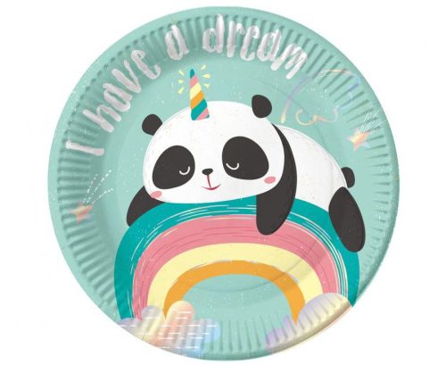 Panda Dreamy paper plate 6 pcs 18 cm