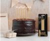 Colour Gold Gold Cake Candle, Set of 8