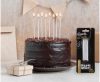 Colour Silver Silver Birthday Candle Set, 8 pcs