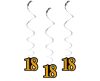 Happy Birthday B&C Happy Birthday 18 Ribbon Decoration Set of 3