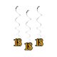 Happy Birthday B&C Happy Birthday 18 Ribbon Decoration Set of 3