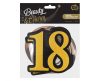 Happy Birthday B&C Happy Birthday 18 Ribbon Decoration Set of 3