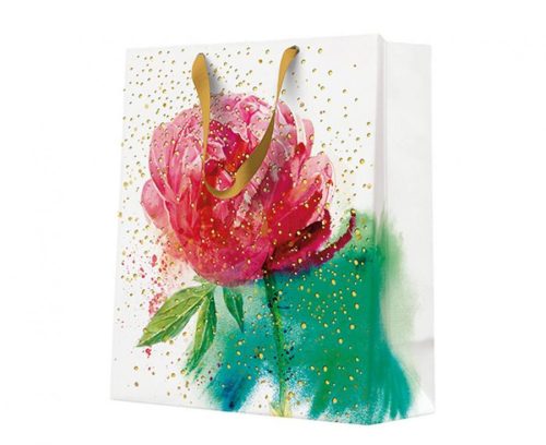 Rose Watercolor paper gift bag 20x25x10 cm