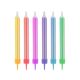 Colour Jumbo Colourful cake candle set, 12 pcs