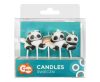 Animals Cute Panda cake candle, candle set 5 pcs