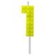 Blocks Yellow Blocks Building Block Number 1 Yellow Birthday Candle