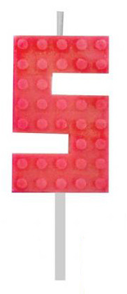 Blocks Red Blocks Building Block Number 5 Red Cake Candle