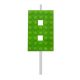 Blocks Green Blocks Building Block No. 8 Green Cake Candle, Number Candle