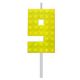 Blocks Yellow Blocks Building Block Yellow Number 9 Cake Candle