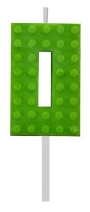 Blocks Green Blocks Building Block Number 0 Green Birthday Candle