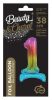 Number Rainbow Colorful mini number 1 foil balloon with base 38 cm