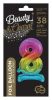 Number Rainbow Colored mini number 8 foil balloon with stand 38 cm