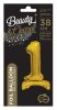 Number B&C Gold Gold mini number 1 foil balloon with base 38 cm