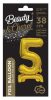 Number B&C Gold Gold Mini Number 5 Foil Balloon with Base 38 cm