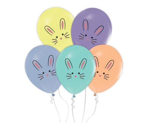 Rabbits, Rabbit air-balloon, balloon 5 pieces 12 inch (30 cm)