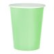 Colour Solid Mint Green Paper Cup, Pack of 14, 270 ml