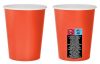 Colour Solid Red Red Paper Cup 14 pcs 270 ml