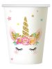 Unicorn Star paper cup 6 pieces 266 ml