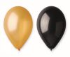 Colour B&C Black-Gold balloon, 5 pcs 12 inch (30 cm)