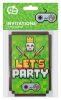 Gamer Game On Game Party Invitation 6 pcs