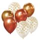 Colour Colour Gold-Copper Balloon Set, 7 pcs 12 inch (30cm)