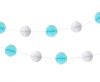 Baby Baby Boy Boy paper pom pom garland 250 cm