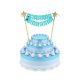 Happy Birthday Happy Birthday Light blue cake decoration 25 cm