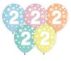 Happy Birthday Dots Happy Birthday 2 balloons, set of 5 balloons 12 inches (30 cm)