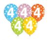 Happy Birthday Dots Happy Birthday 4 Balloons, 5 pcs 12 inch (30cm)