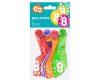 Happy Birthday Dots Happy Birthday 8 Balloons, 5 Pieces 12 inch (30cm)