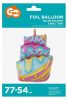 Happy Birthday Birthday Cake Cake foil balloon 77 cm