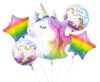 Unicorn Rainbow foil balloon 5-piece set