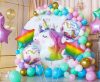 Unicorn Rainbow foil balloon 5-piece set