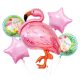 Animals Pink Flamingo Foil Balloon Set of 5