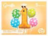 Animals Dots Giraffe Foil Balloon 5-piece Set