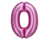 Number Satin Pink Pink Number 0 Foil Balloon 76 cm