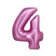 Number Satin Pink, Pink Number 4 Foil Balloon 76 cm